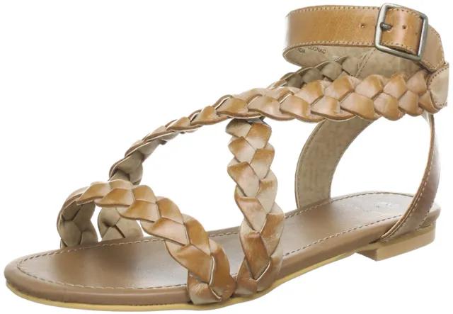 Pieces Clair Leather sandali donna cognac misura 41