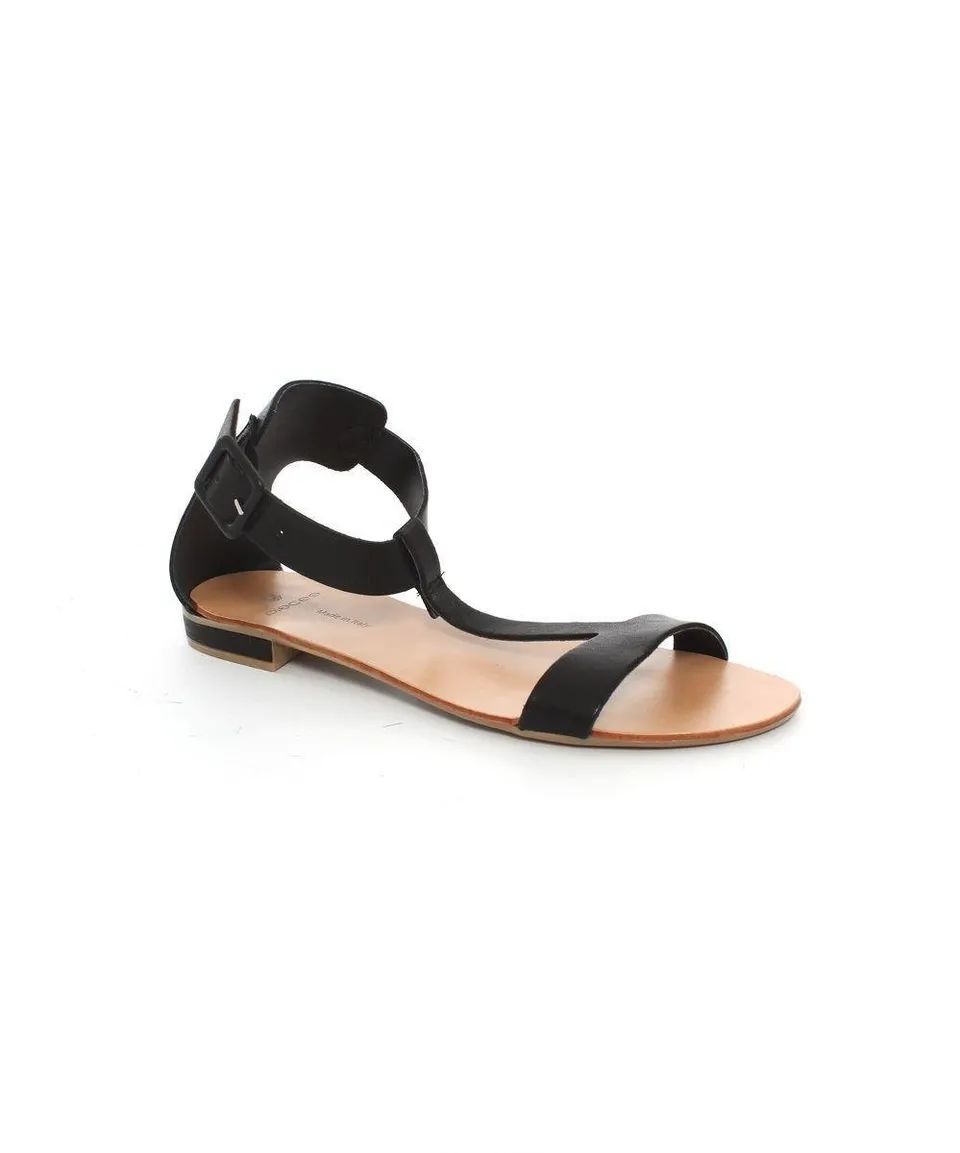 PIECES Saffi Leather sandali in pelle neri 42 EU