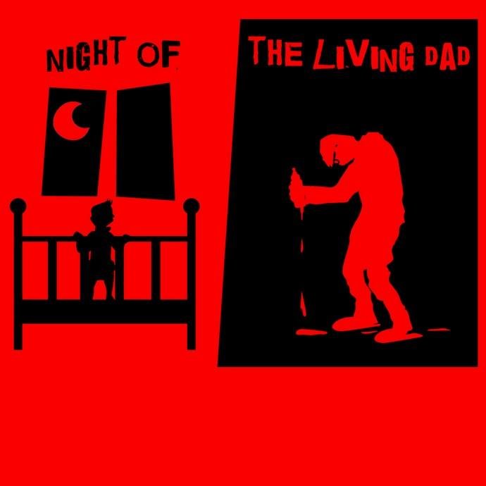 Matrix Music Store M4U Night of the Living Dad maglietta cotone