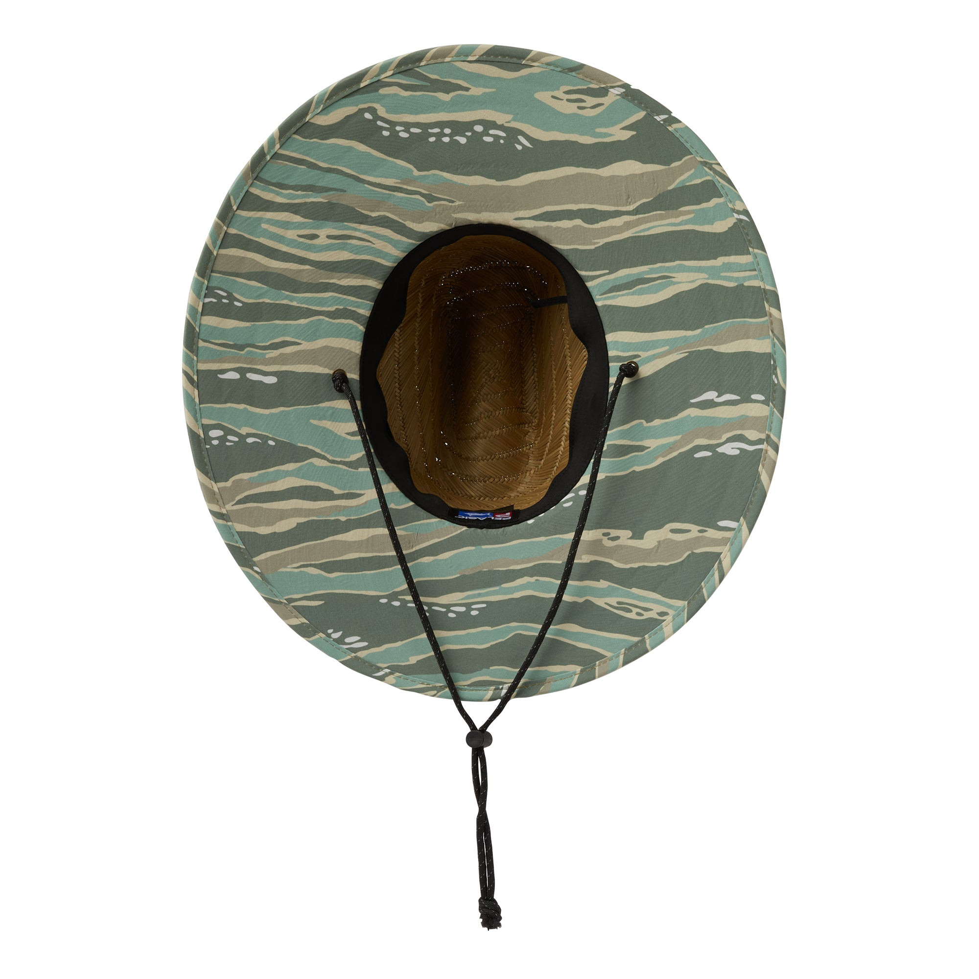 Pelagic Baja Wahoo Camo cappello paglia mangrove OS tesa larga