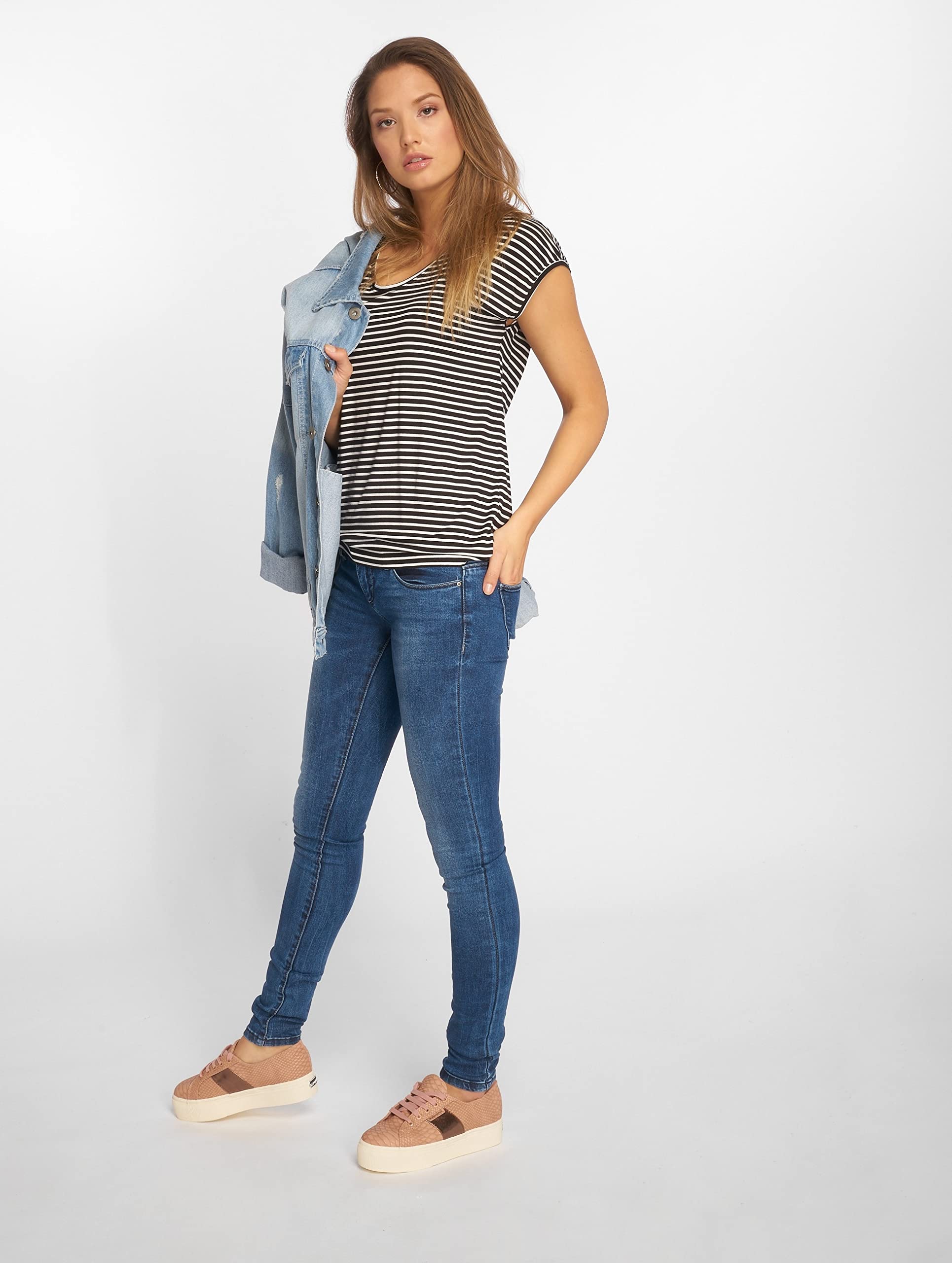 Pieces Pcbillo New Tee Noos t-shirt righe taglia XS