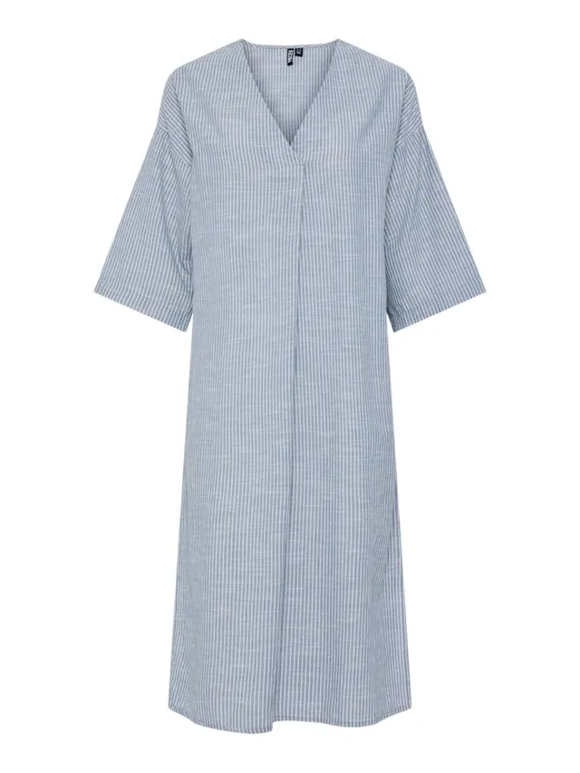 Pieces Pcapia 2/4 V-Neck Midi Dress vestito XS scollo a V
