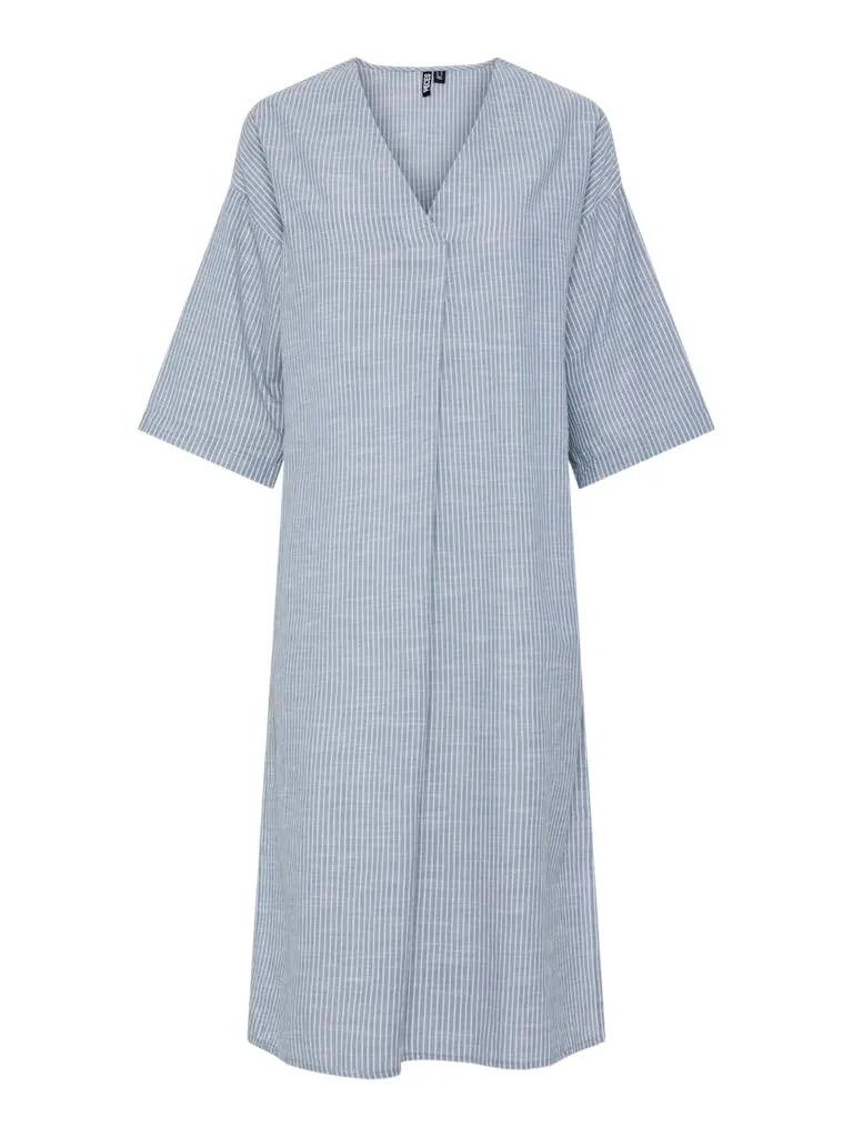 Pieces Pcapia 2/4 V-Neck Midi Dress vestito XS scollo a V