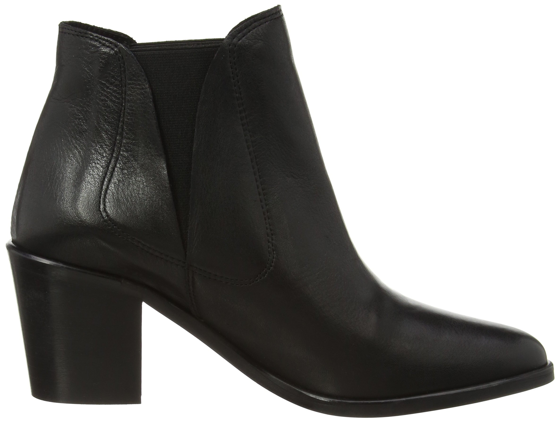 Pieces Psumiko Leather Boot stivali donna 37 neri in pelle