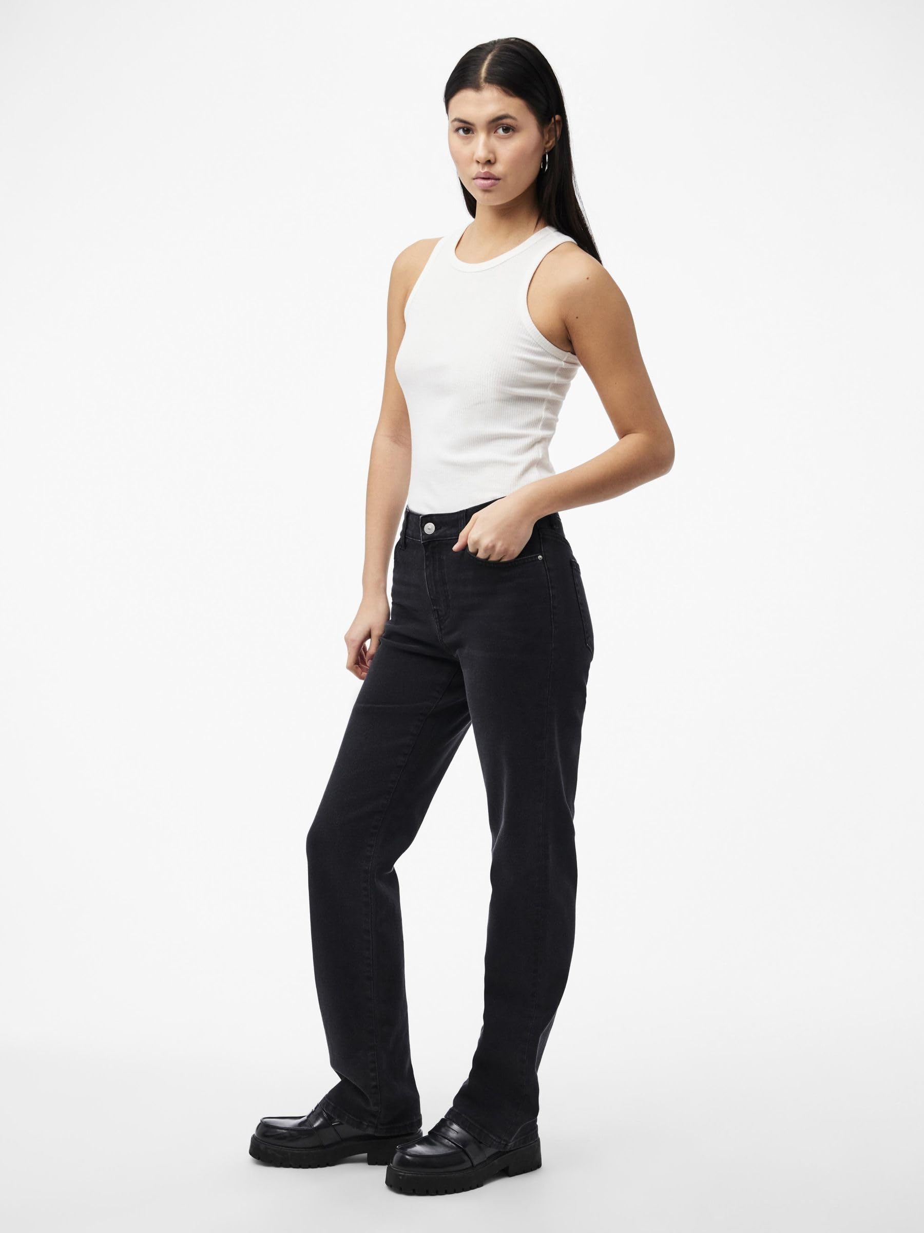 Pieces Pckelly Jeans Dritti Donna 25W/30L Blu