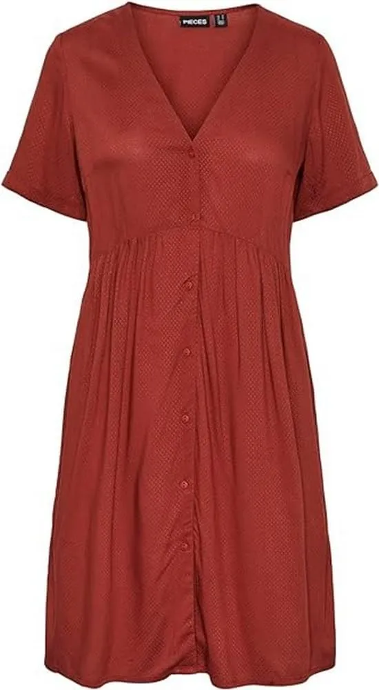 PIECES Pclaura SS Dress BC vestito taglia XS