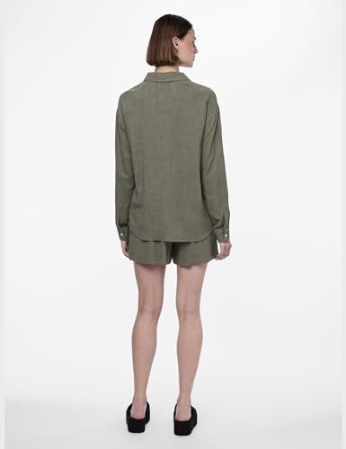 Pieces Pcvinsty LS Shirt camicia donna M verde