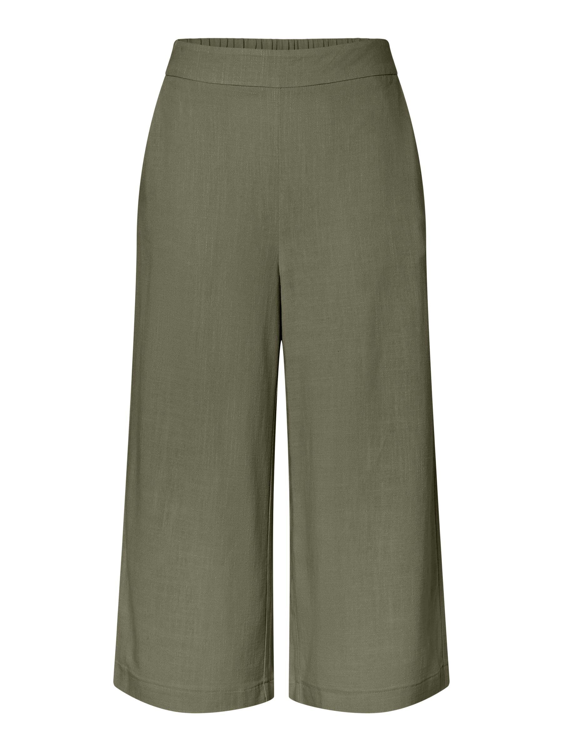 Pieces Pcvinsty HW pantaloni culotte donna M verde uso quotidiano