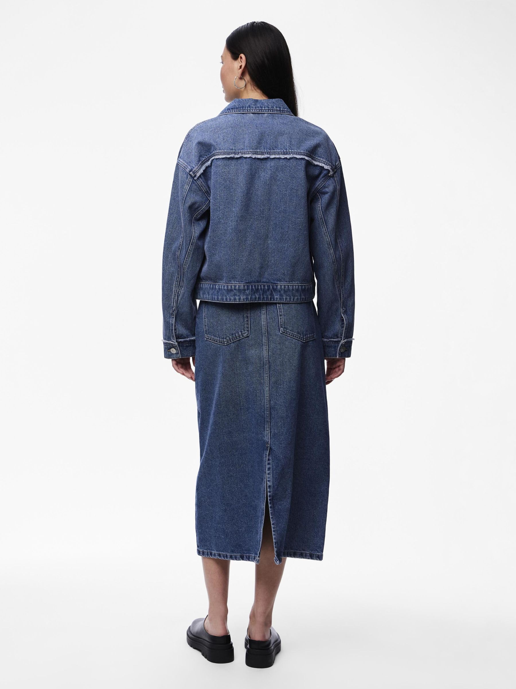 Pieces Pcalfi LS giacca jeans donna M