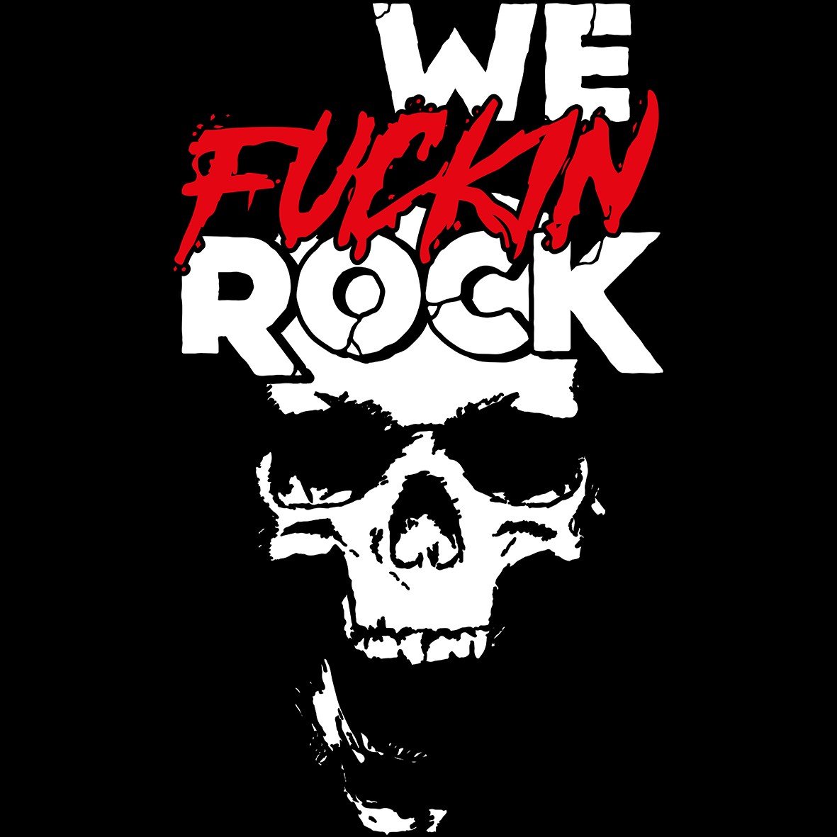 We Fucking Rock Underground t-shirt cotone organico