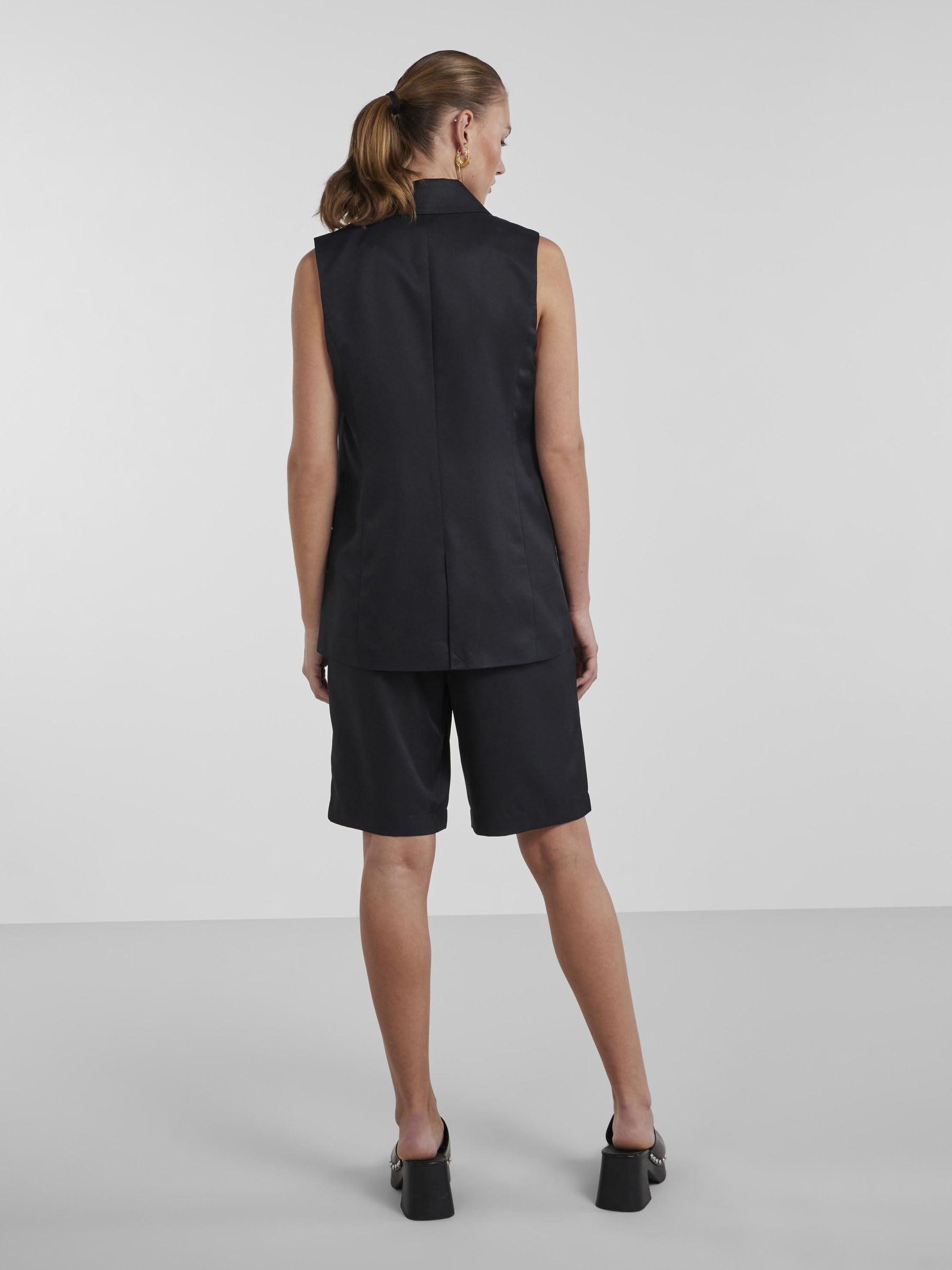 Pieces Pctally Blazer Gilet Donna Nero Smanticato