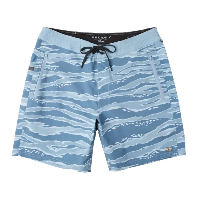 Pelagic Leaderman boardshort pesca petrol mimetico