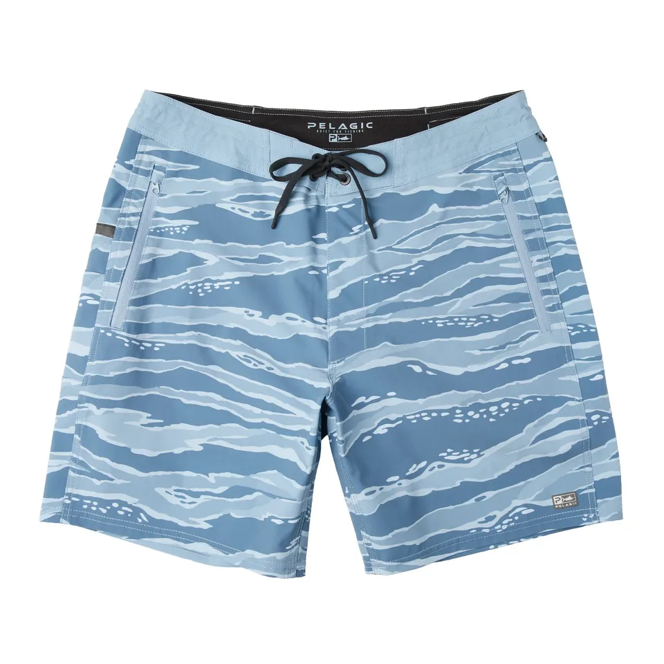 Pelagic Leaderman boardshort pesca petrol mimetico