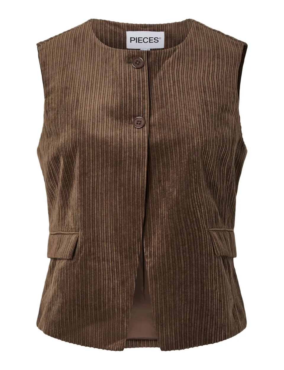 Pieces Pcaudre Cord gilet donna S velluto a coste