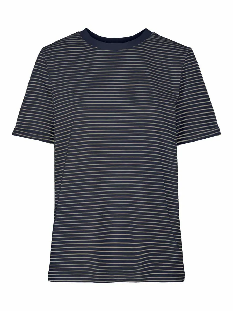Pieces Pcria SS Fold Up Tee Noos BC t-shirt blu