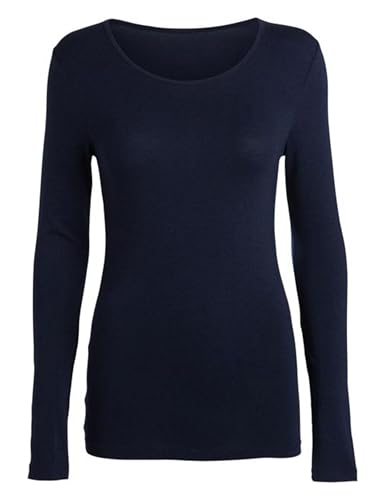 Pieces Pcholly t-shirt donna blu manica lunga