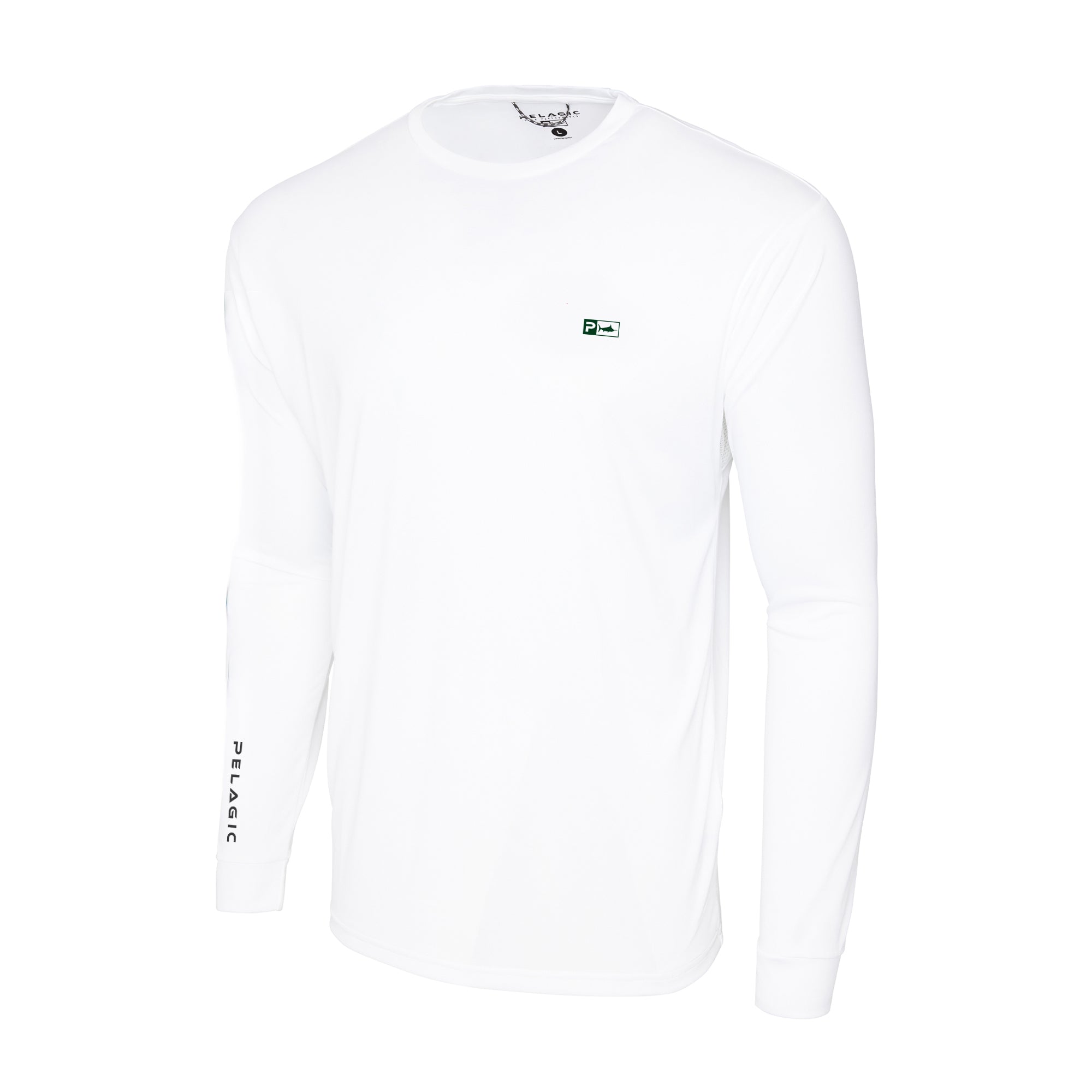 Pelagic Aquatek Goione Three Peat maglia bianca UPF 50+