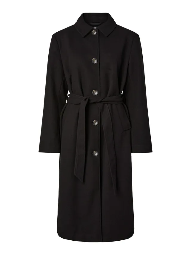 Pieces Pcaya Long cappotto lungo donna tessuto leggero