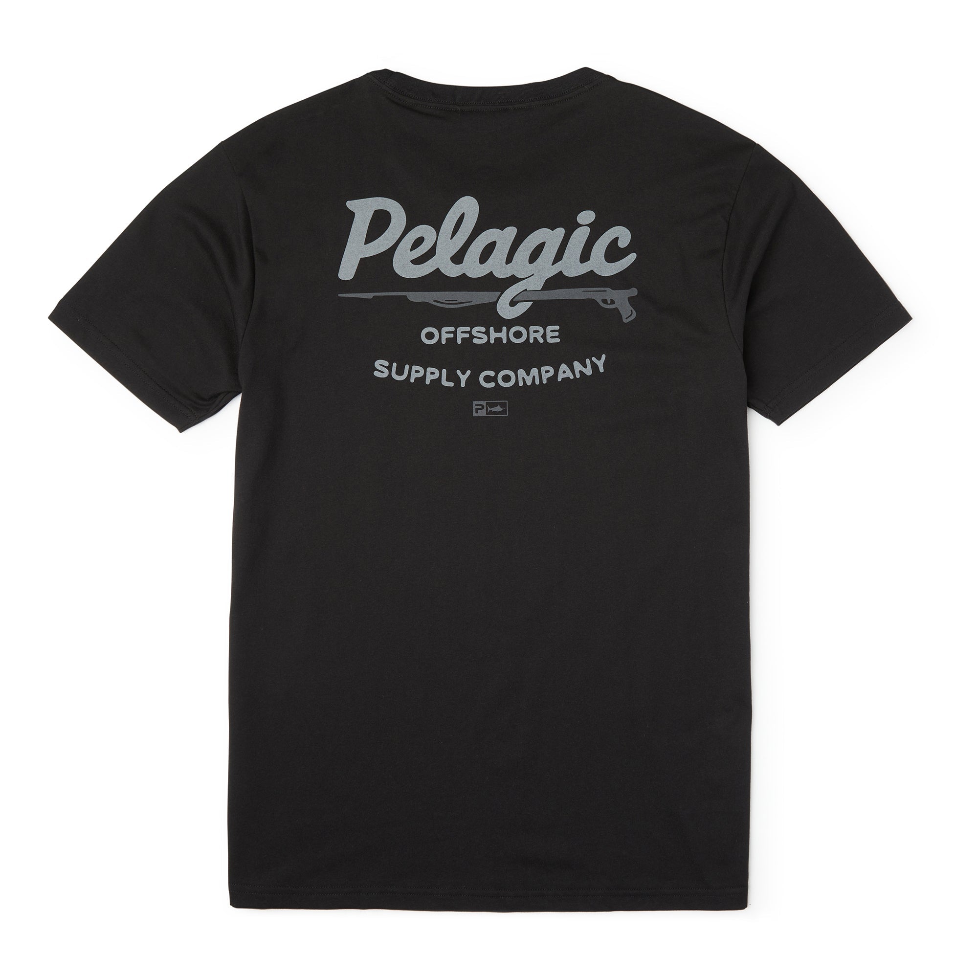 Pelagic Gunner t-shirt uomo nera cotone