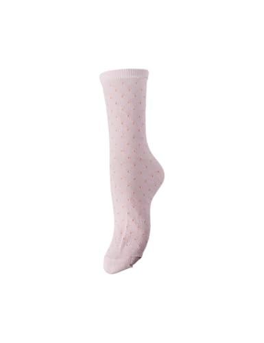 PIECES Pcsebby Glitter Long Pattern Noos Bc Calze Rosa Taglia Unica