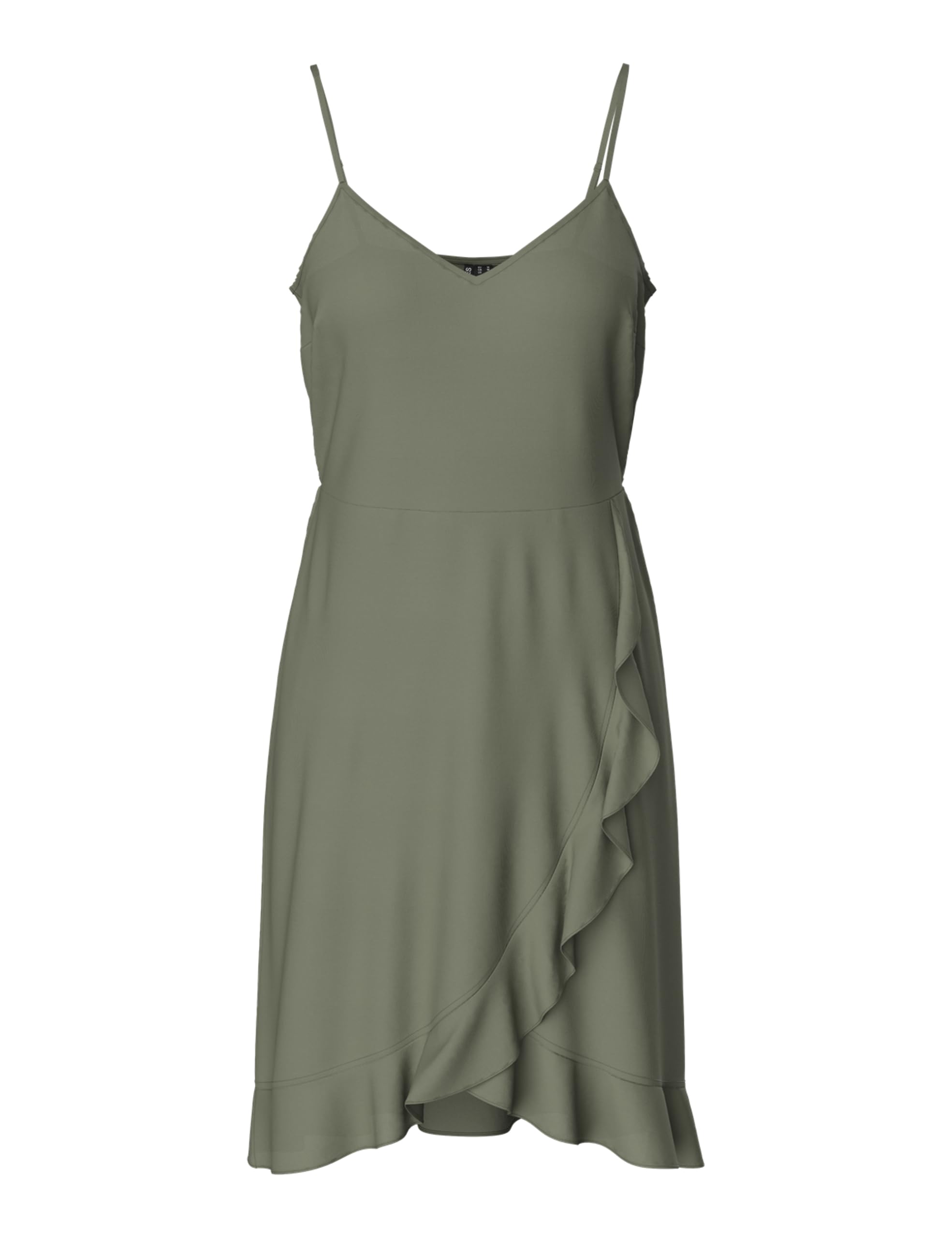 Pieces Pcnya Strap Flounce Dress abito donna L balze