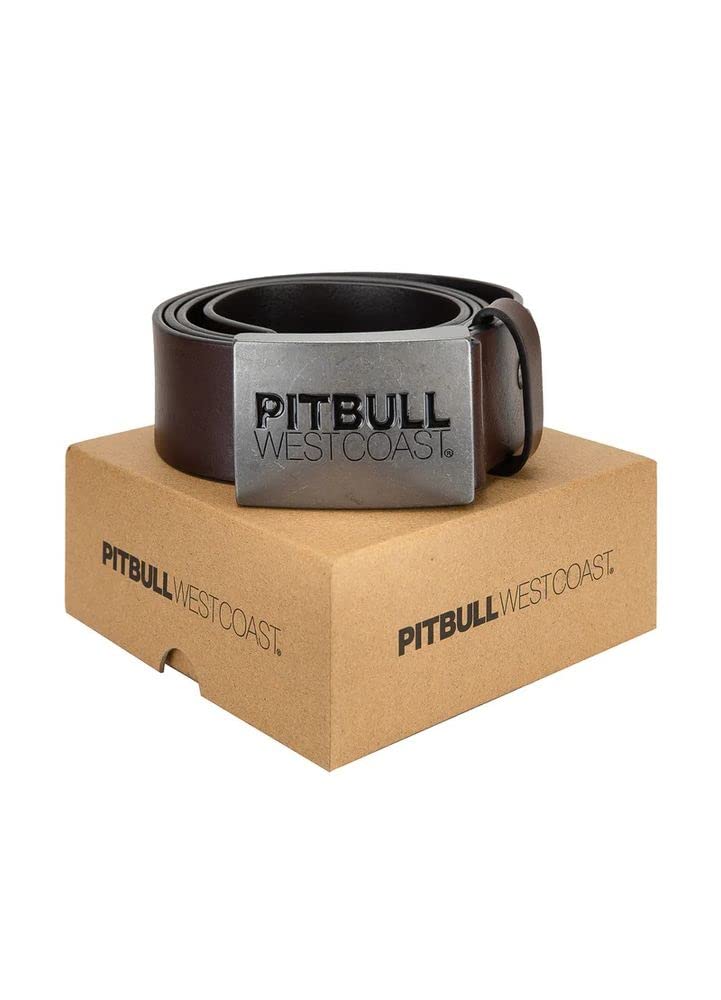 Pitbull TNT cintura uomo pelle fibbia metallo vintage