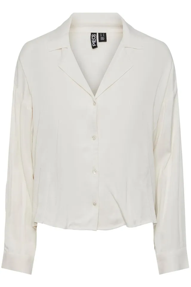 Pieces Pcsmilli camicia donna M Eggnog oversize