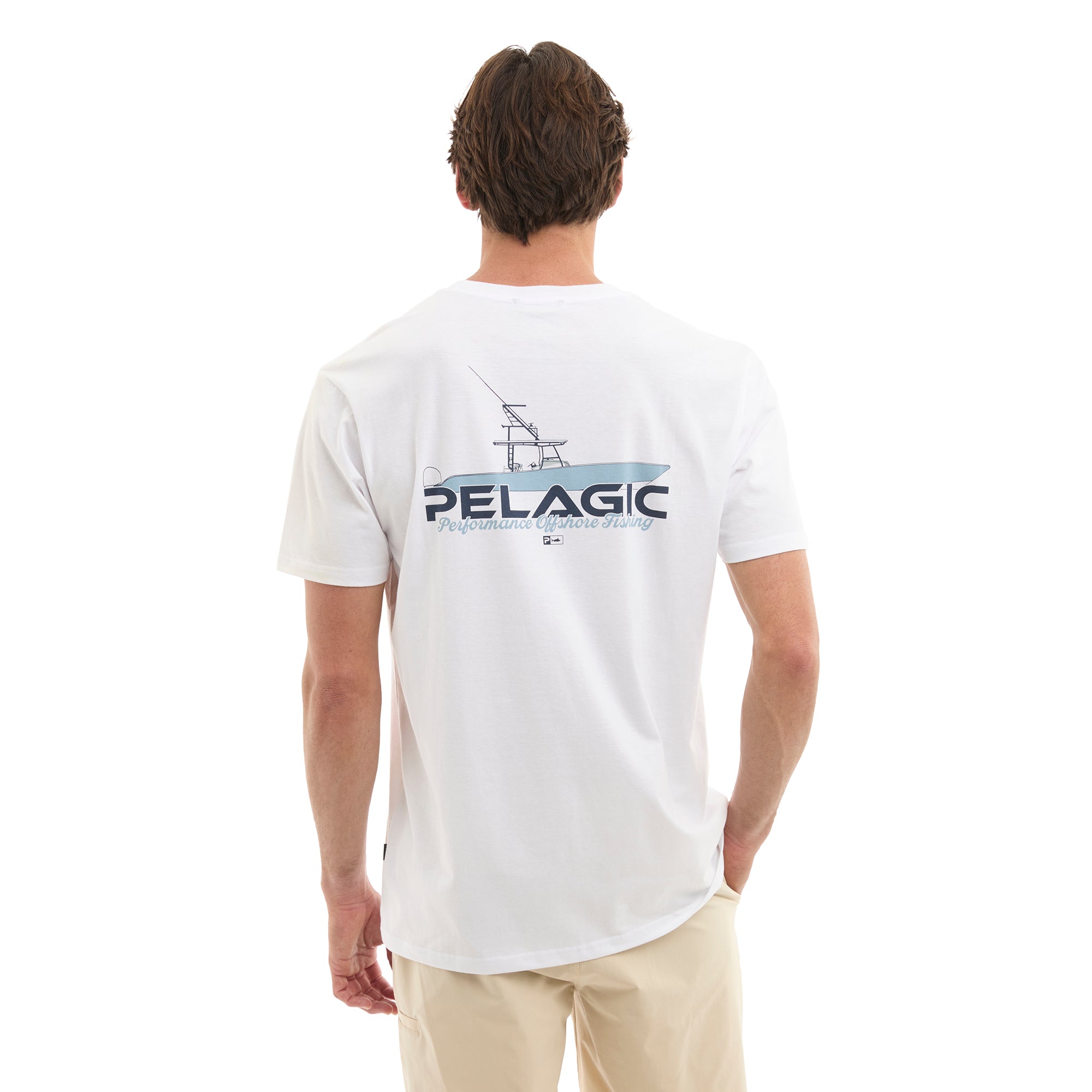 Pelagic Fast Times t-shirt uomo bianca cotone