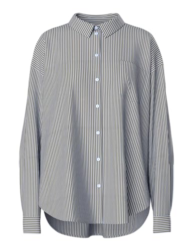 Pieces Pcemmy LS Loose camicia donna tessuto leggero