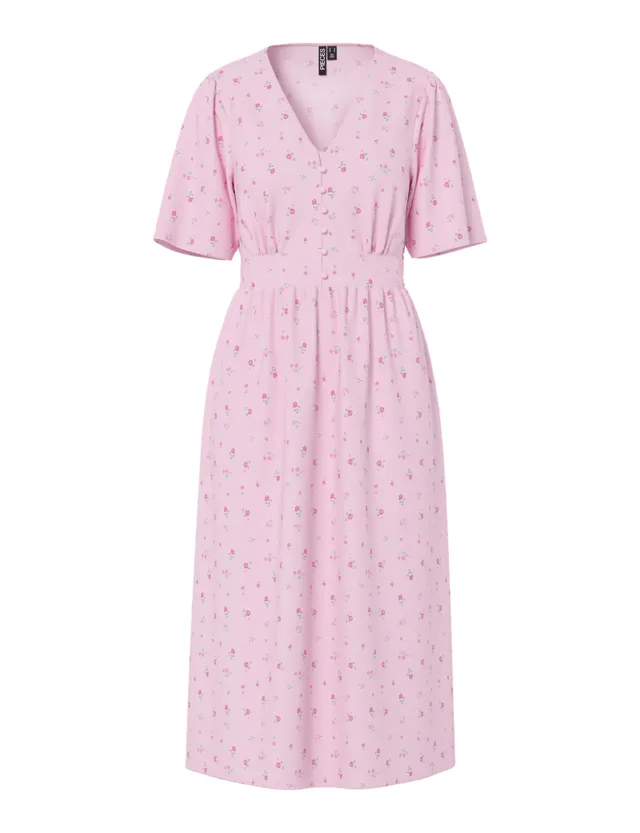 Pieces Pctala Midi Dress Wvn abito donna Roseate Spoonbill