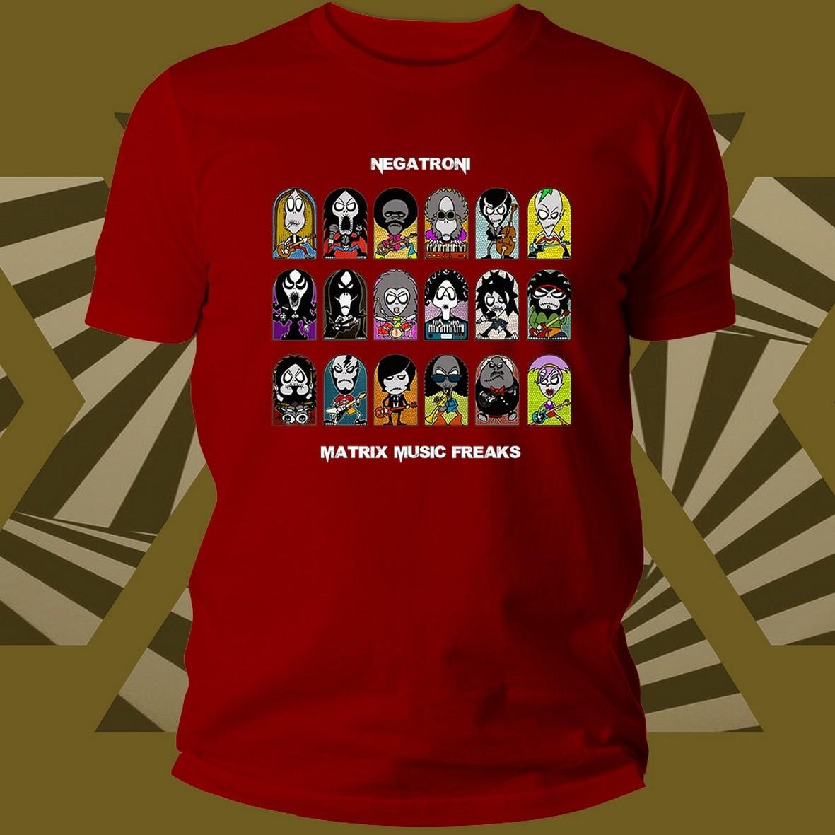 Music Freaks Negatron T-shirt unisex cotone Matrix