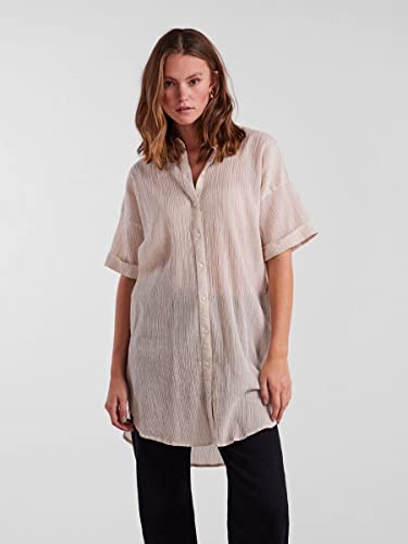 Pieces Pcterra camicia donna irish cream maniche lunghe