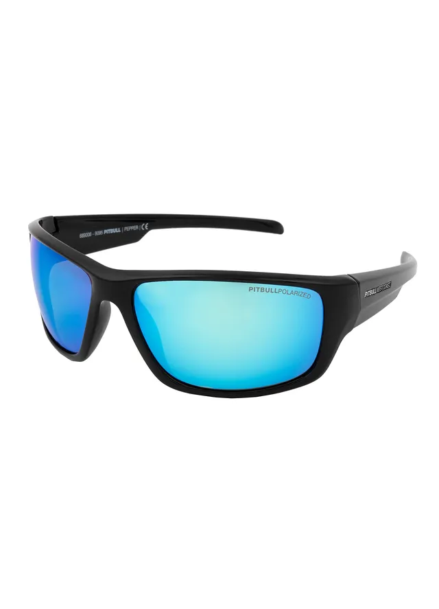 Pit Bull Pepper occhiali da sole Black Blue lente blu
