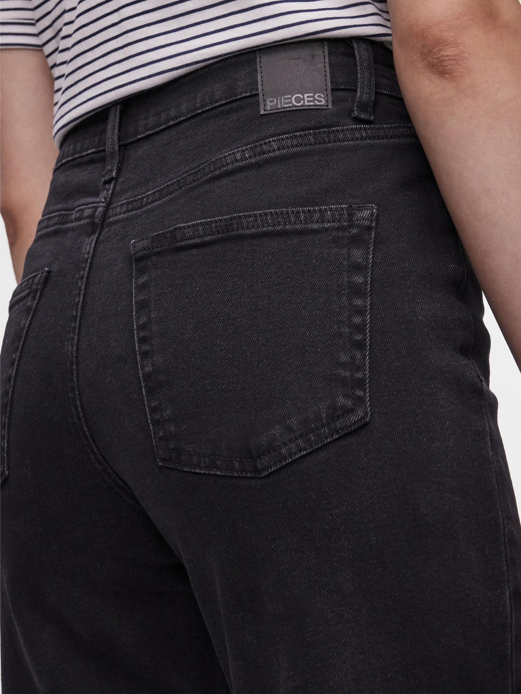 Pieces Pckelly HW Straight jeans donna blu denim