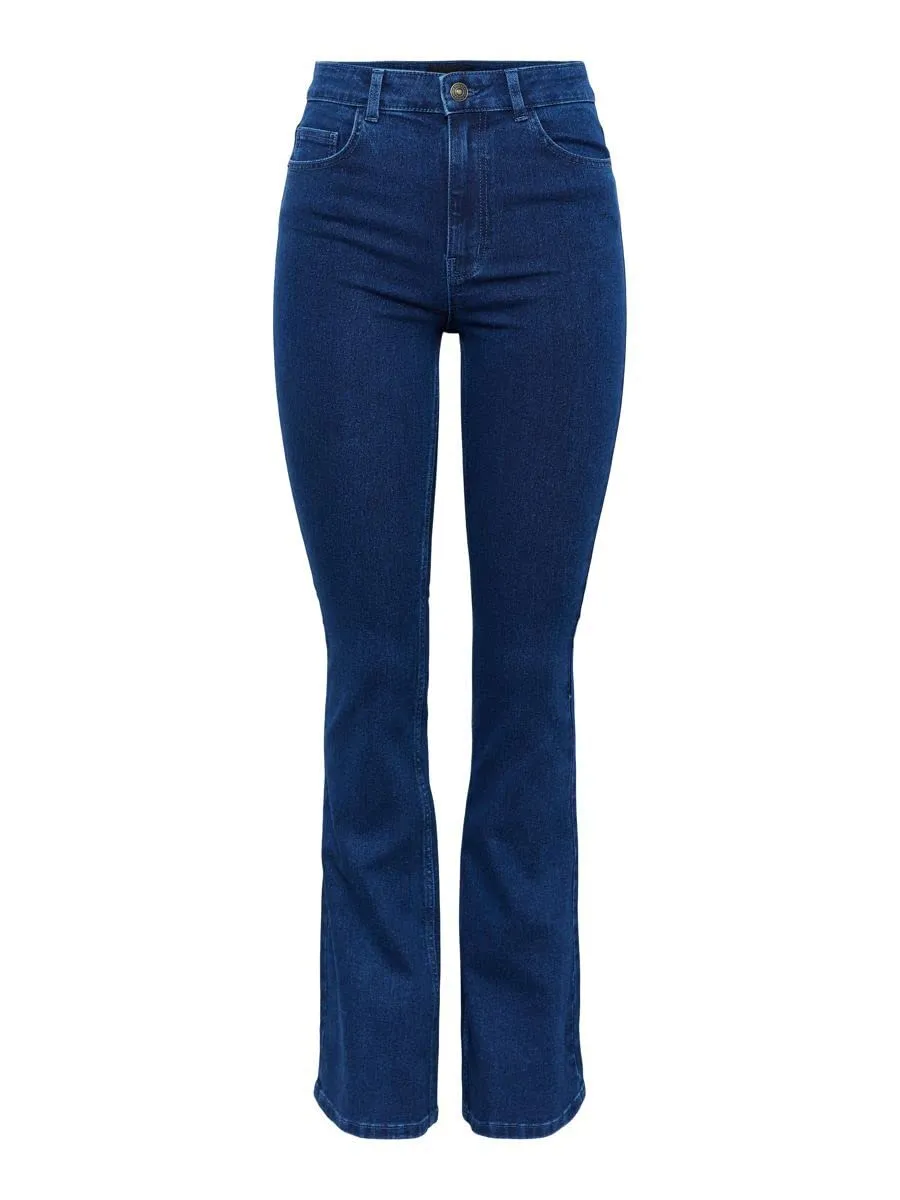 Pieces Pcpeggy Flared HW jeans svasati taglia S