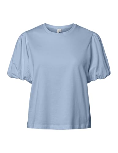 Pieces Pcpernilla SS Puff T-shirt donna jersey maniche a sbuffo