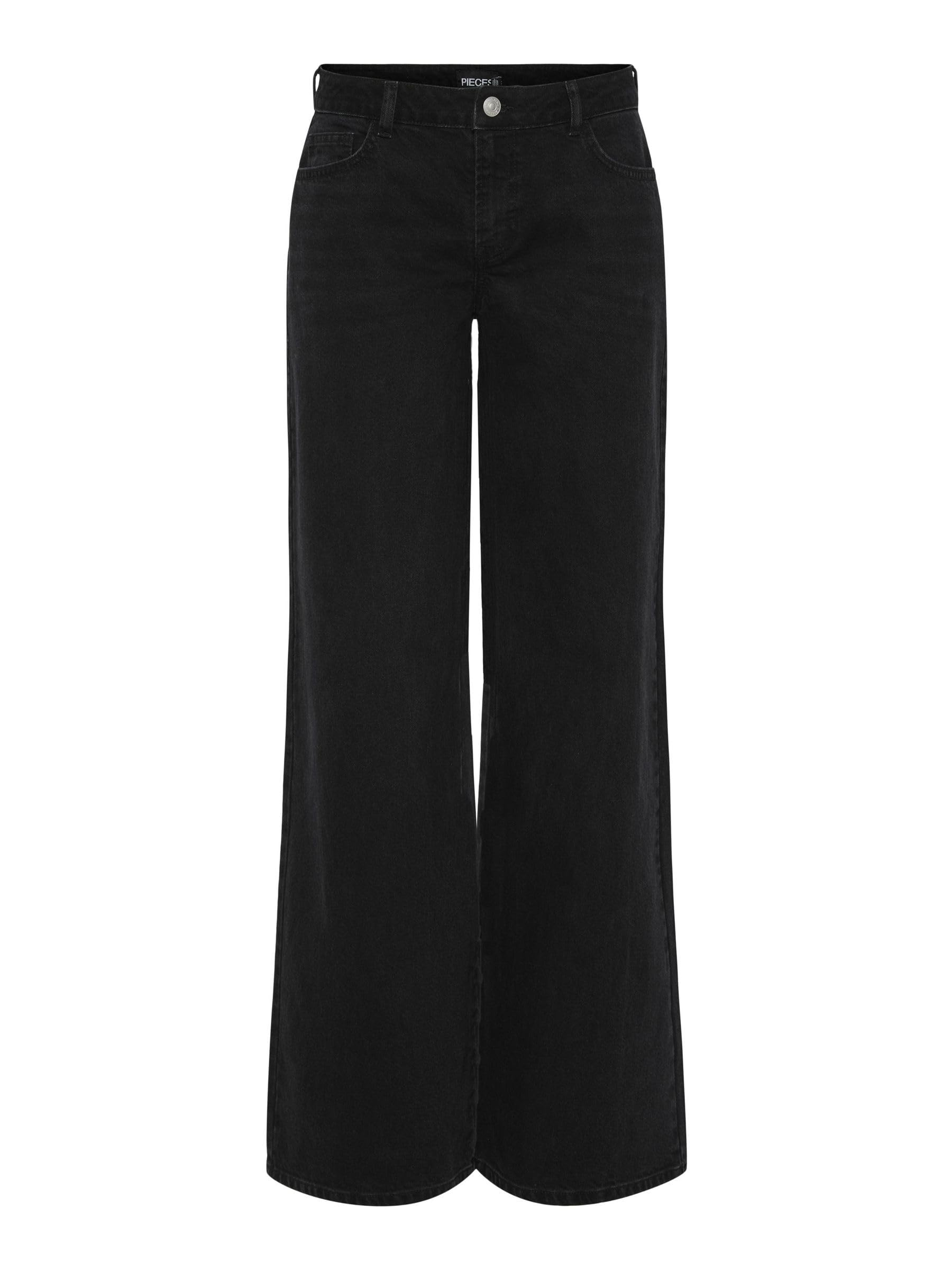 Pieces Pcselma LW Wide Fit jeans donna larghi 28W/30L