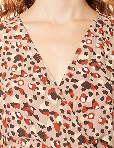 Pieces Pccarly LS Wrap Midi Dress vestito donna fantasia