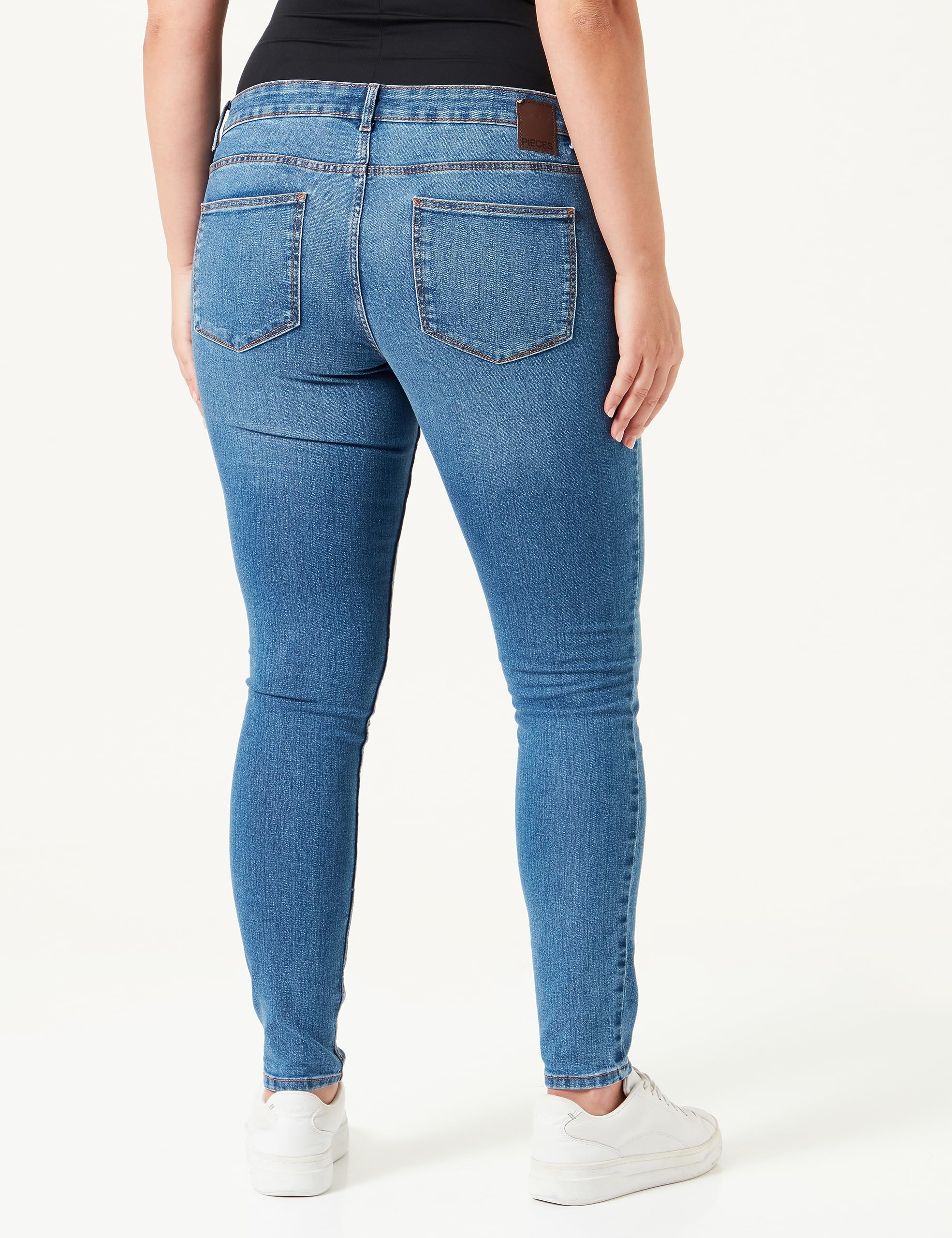 Pieces Pcpeggy Jeans Skinny Donna S Vita Bassa