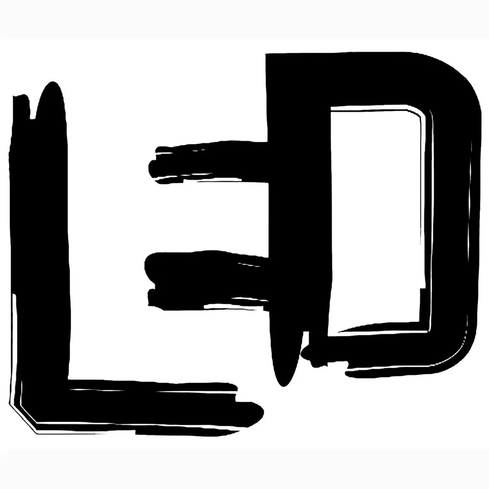 Led Black Logo t-shirt cotone organico unisex
