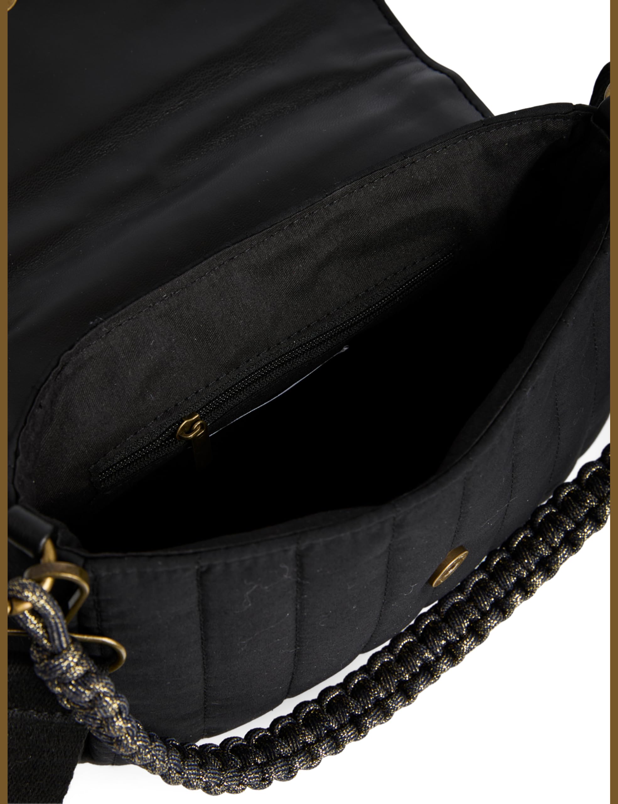 Pieces Pcboline Quilted Cross Body tracolla nera trapuntata