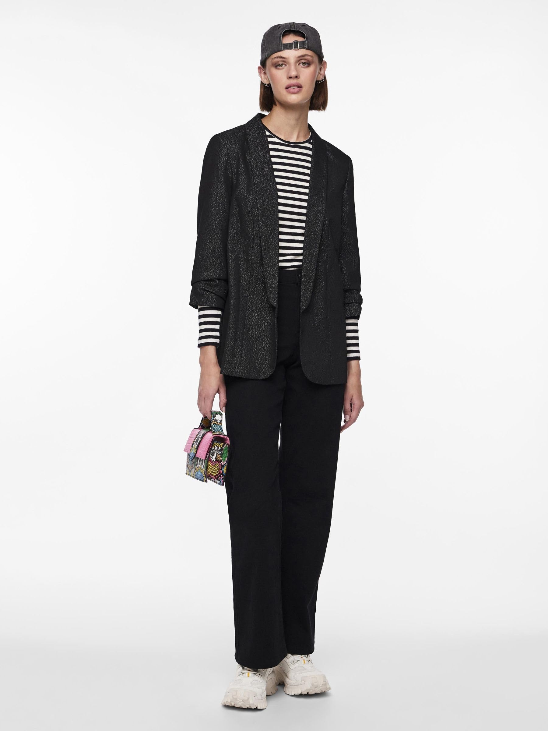 Pieces Pcbosella blazer donna S glitter