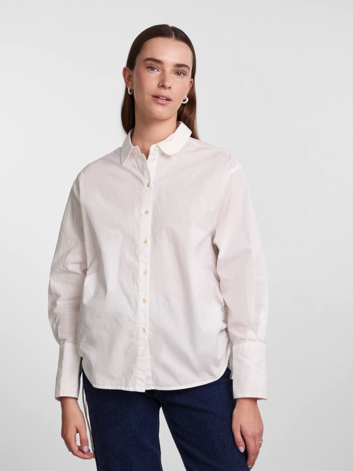 PIECES Pckayce LS Shirt BC camicia taglia M manica lunga