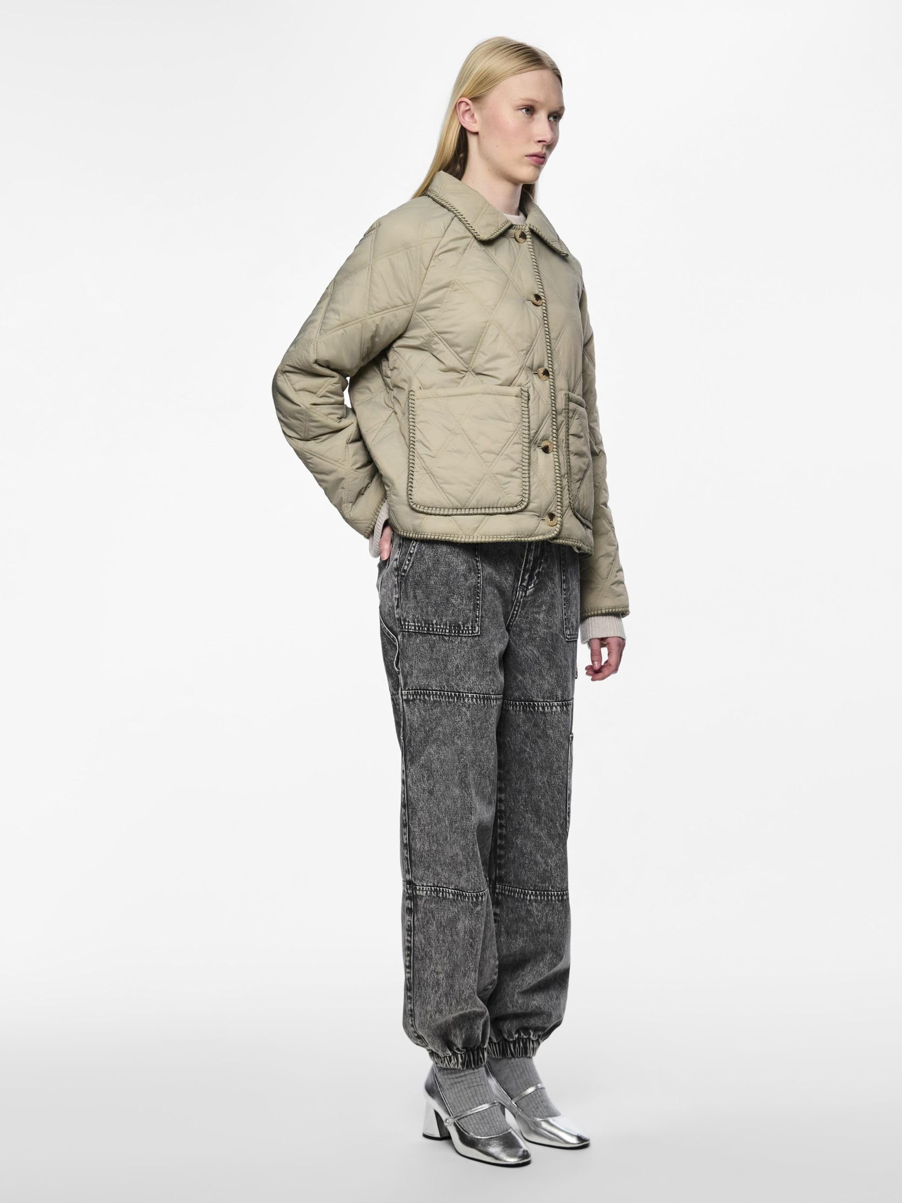 Pieces Pcnaima Quilted Detail Jacket giacca trapuntata S