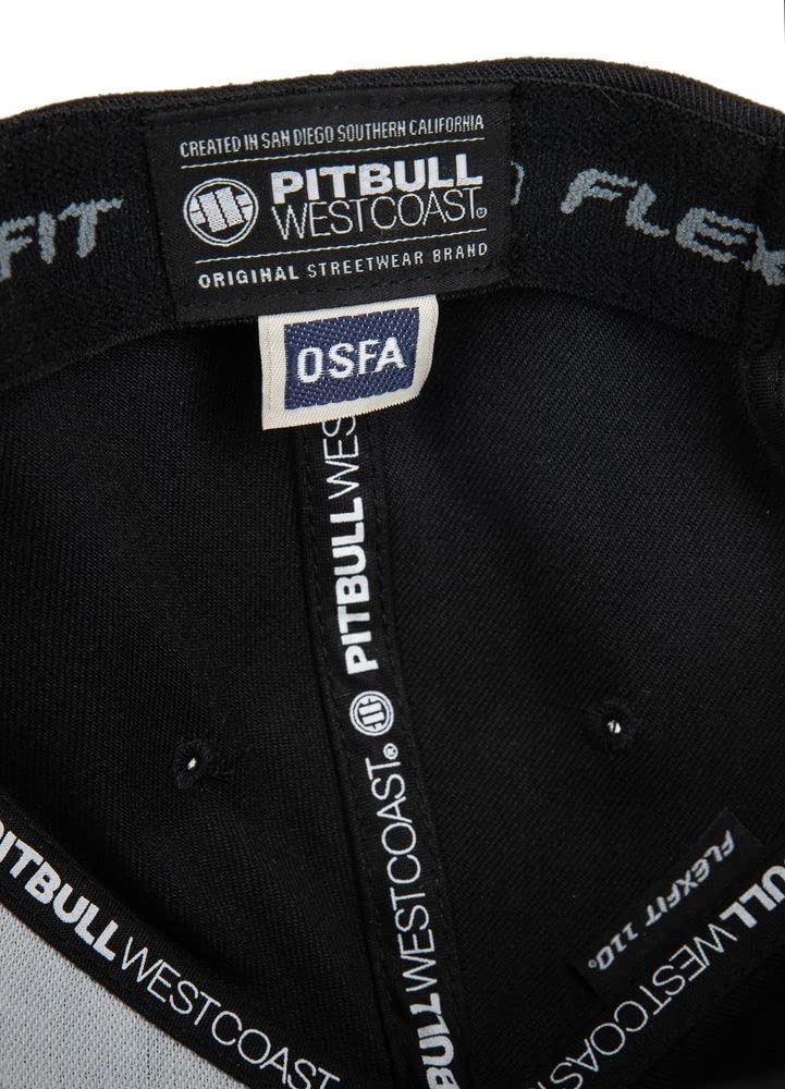 Pitbull 3D Metal Logo cappello snapback nero cotone
