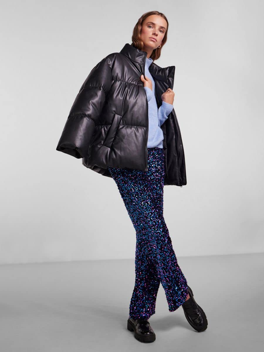 PIECES Pcadela Pu Jacket giacca XS ecopelle imbottita