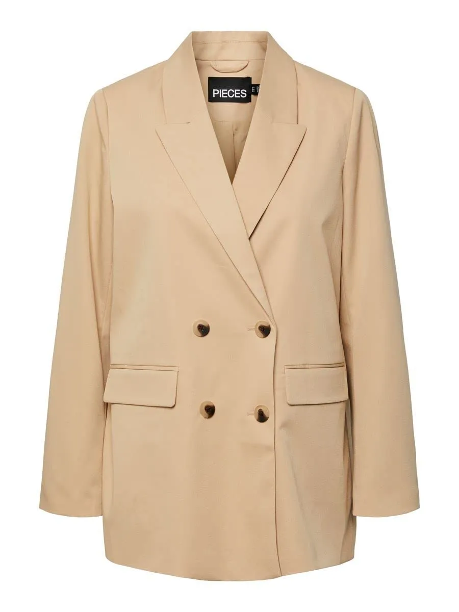 Pieces Pcthelma LS Oversize Blazer Noos Irish Cream
