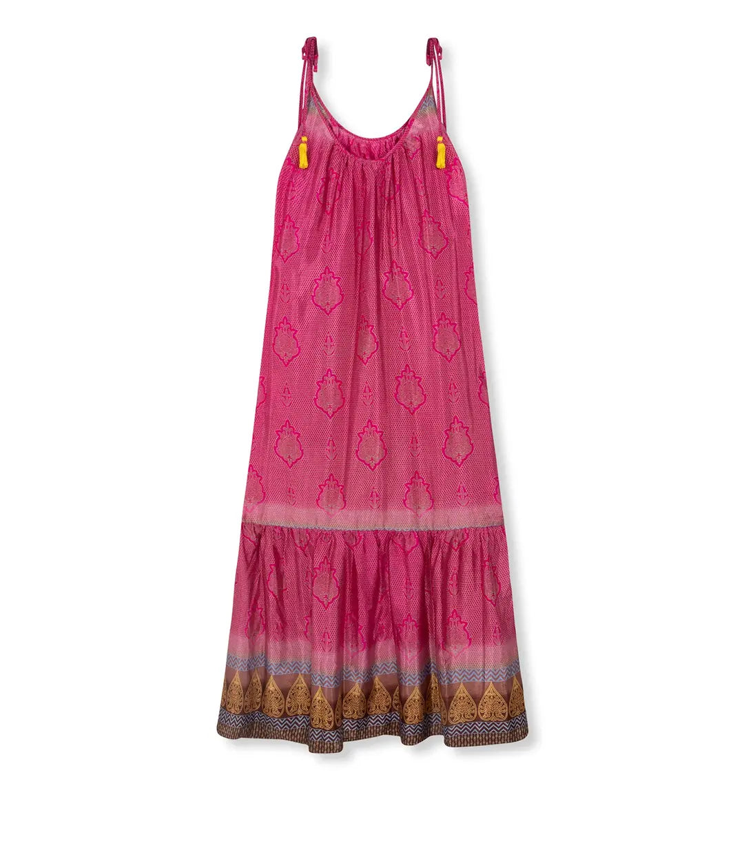 el.residu Myra #2 vestito midi rosa viscosa