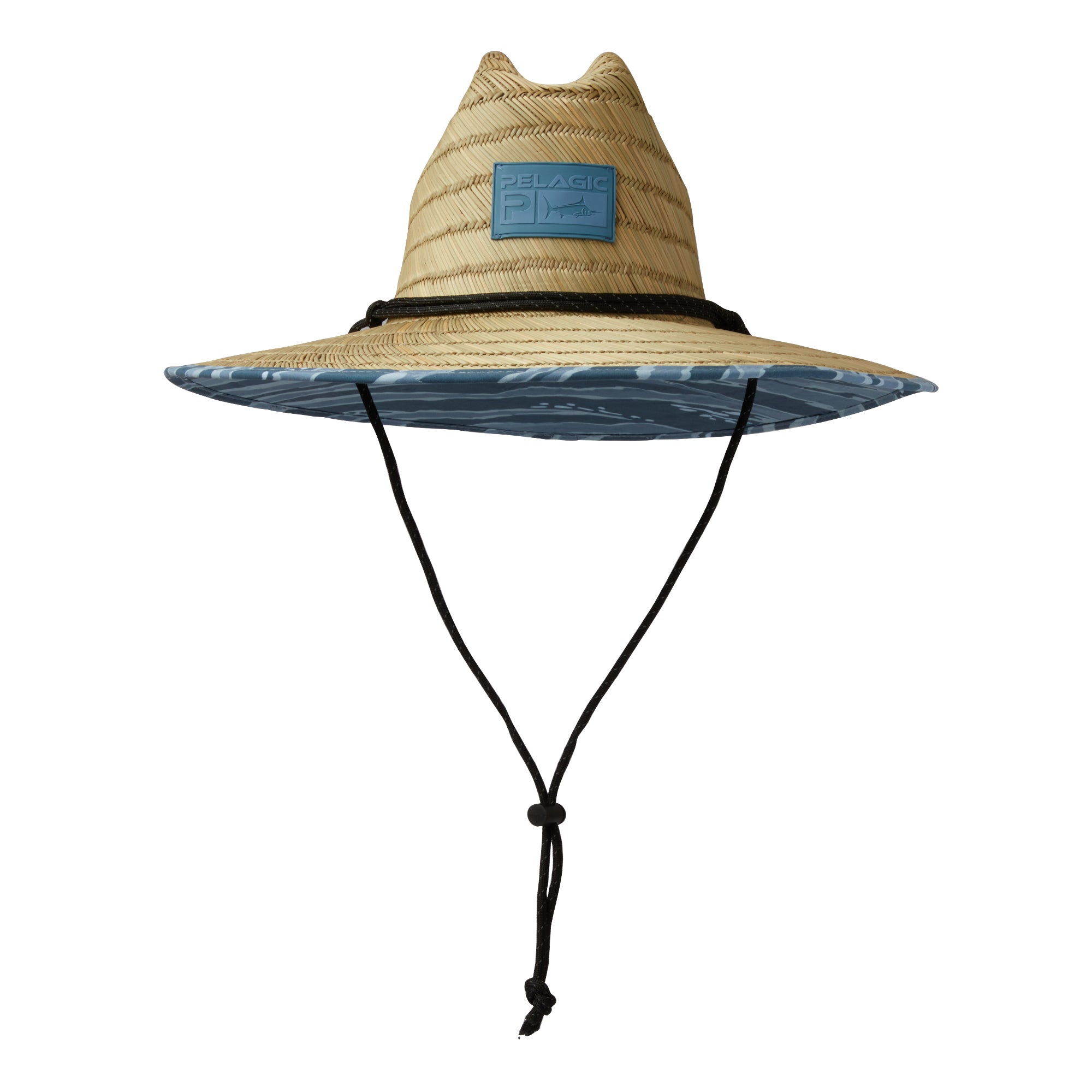 Pelagic Baja Wahoo Camo cappello paglia petrol OS tesa larga