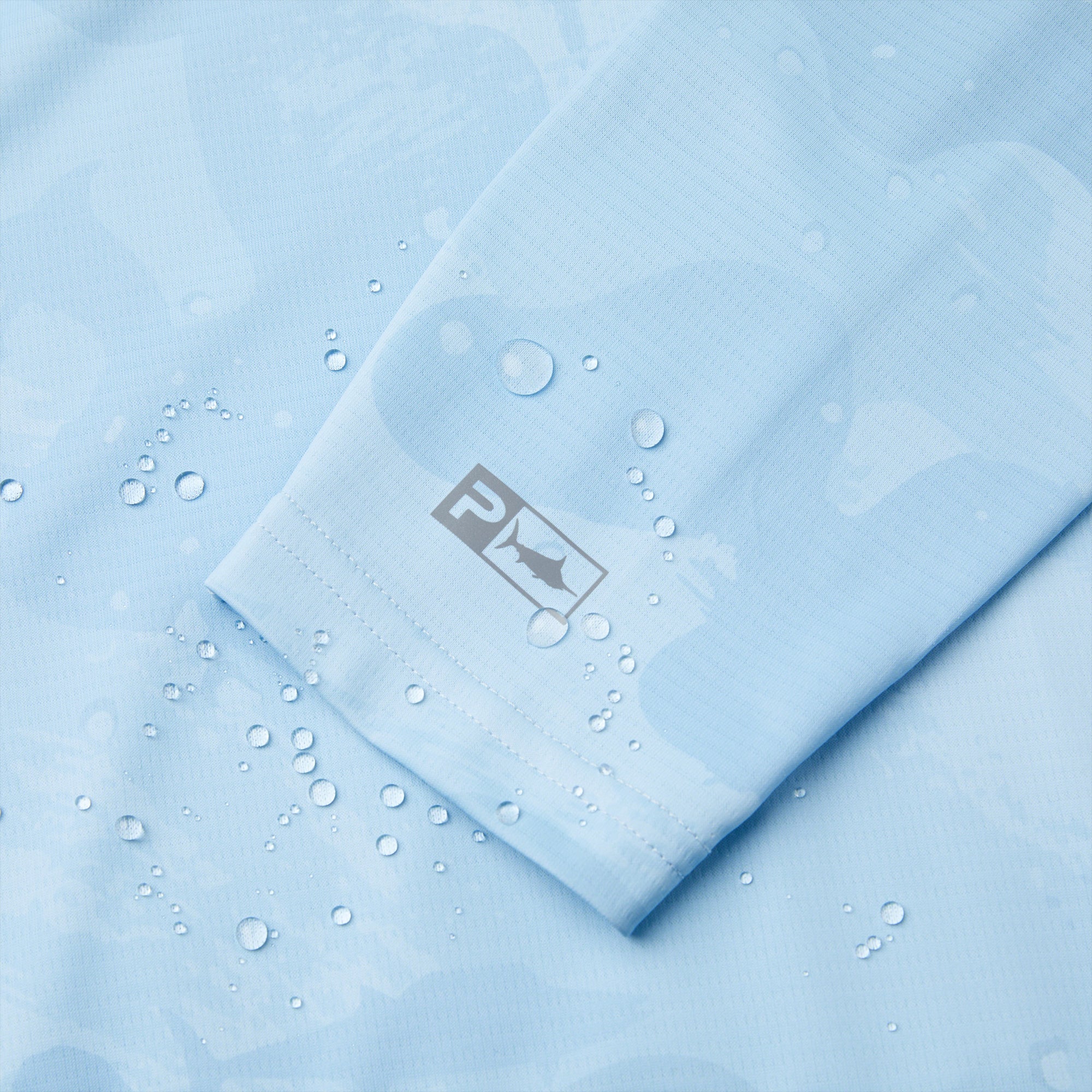 Pelagic Exo-Tech felpa uomo light blue UPF 50+